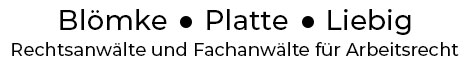 Rechtsanwälte Blömke Platte Liebig - Logo